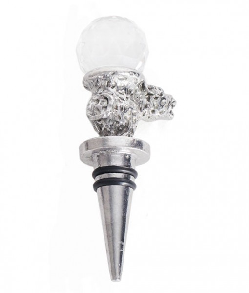 Leopard-swirofski-bottle-stopper